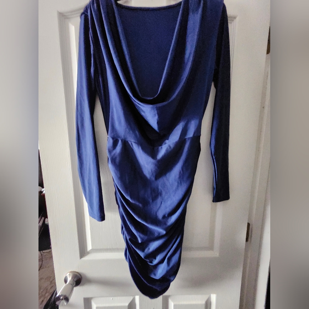 Cowl neck dress